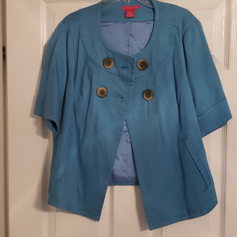 Blue casual jacket
